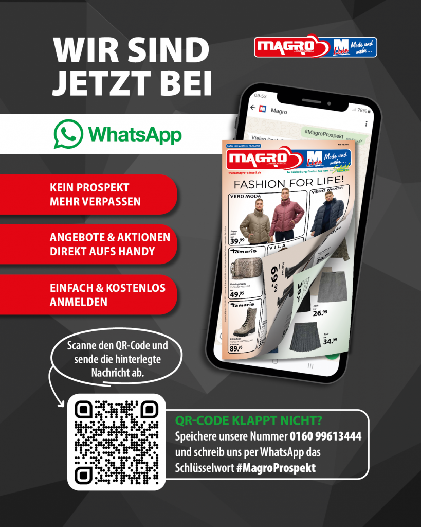 Wir sind jetzt bei WhatsApp!